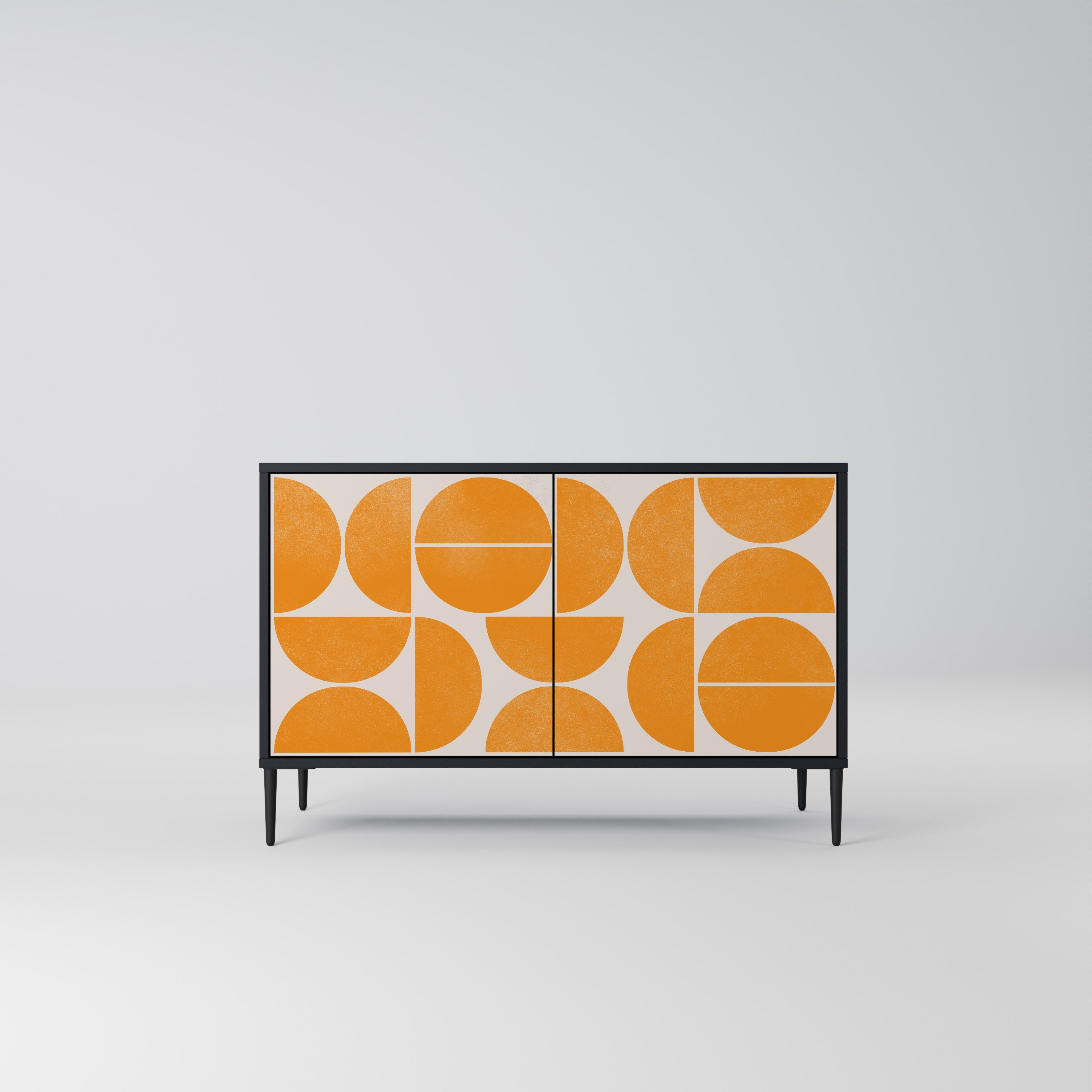 RECURRING DREAMS Aparador de 2 Portas em Acabamento Preto