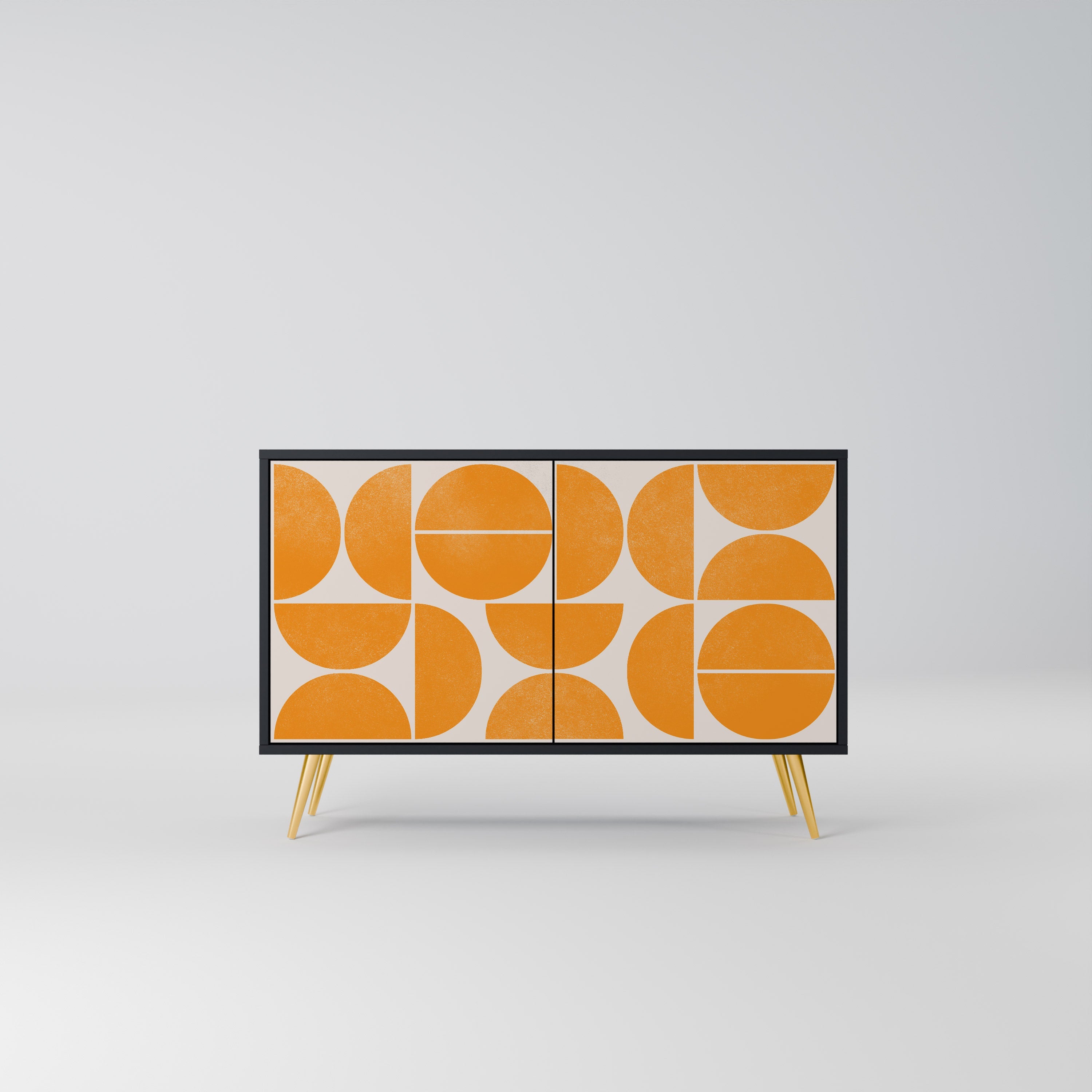 RECURRING DREAMS Aparador de 2 Portas em Acabamento Preto