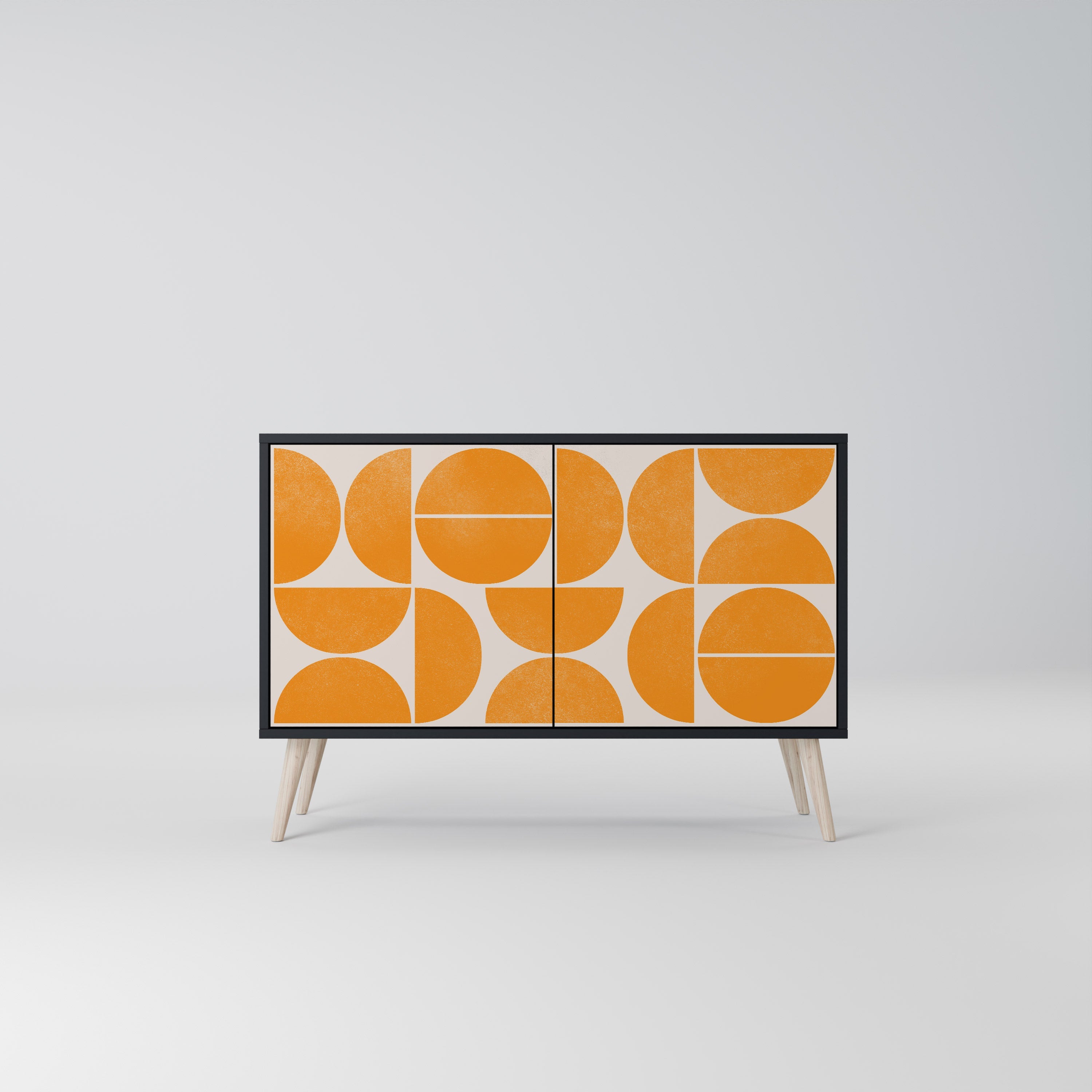 RECURRING DREAMS Aparador de 2 Portas em Acabamento Preto