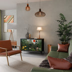 VIRGIN FOREST WITH SUNSET Aparador de 2 Portas em Acabamento Preto