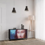 CONSTRUCTIVE ART Aparador de 2 Portas em Acabamento Preto