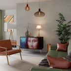 CONSTRUCTIVE ART Aparador de 2 Portas em Acabamento Preto