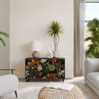 MIDNIGHT SPROUT 2-Door Sideboard in Black Finish