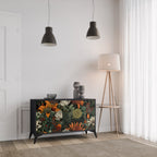 MIDNIGHT SPROUT 2-Door Sideboard in Black Finish