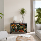 MIDNIGHT SPROUT 2-Door Sideboard in Black Finish