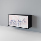 TIMELESS FLOAT Aparador de 2 Portas em Acabamento Preto