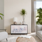 TIMELESS FLOAT Aparador de 2 Portas em Acabamento Preto