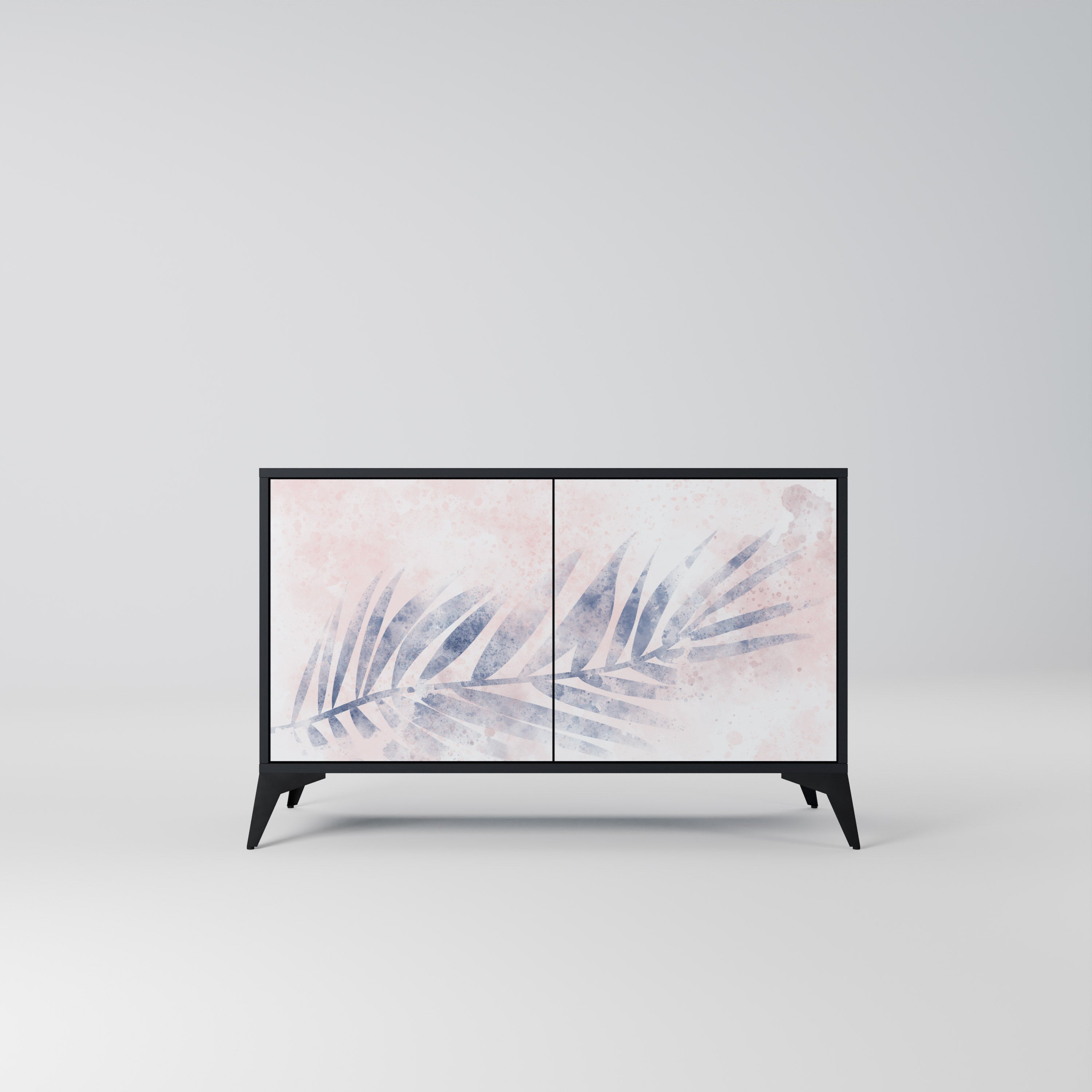 TIMELESS FLOAT Aparador de 2 Portas em Acabamento Preto