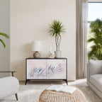 TIMELESS FLOAT Aparador de 2 Portas em Acabamento Preto