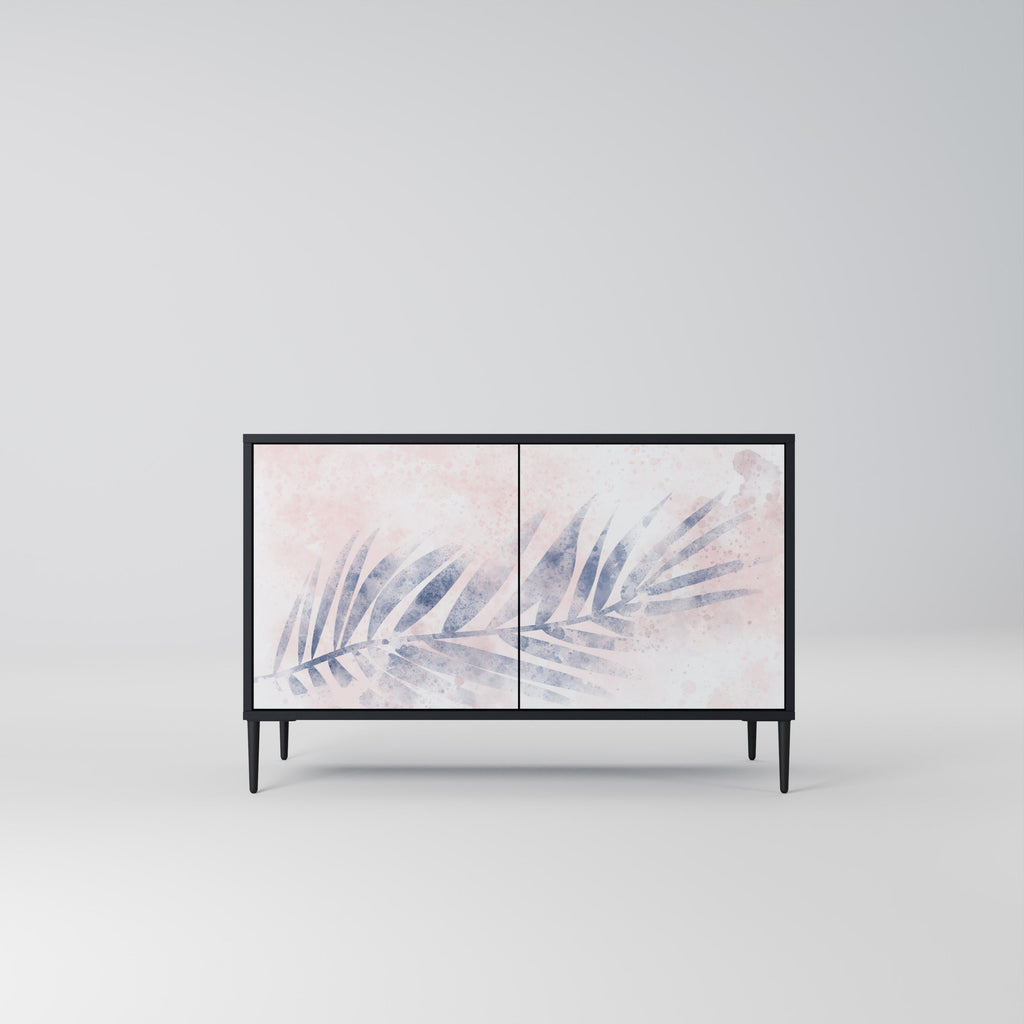 TIMELESS FLOAT Aparador de 2 Portas em Acabamento Preto