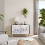 TIMELESS FLOAT Aparador de 2 Portas em Acabamento Preto