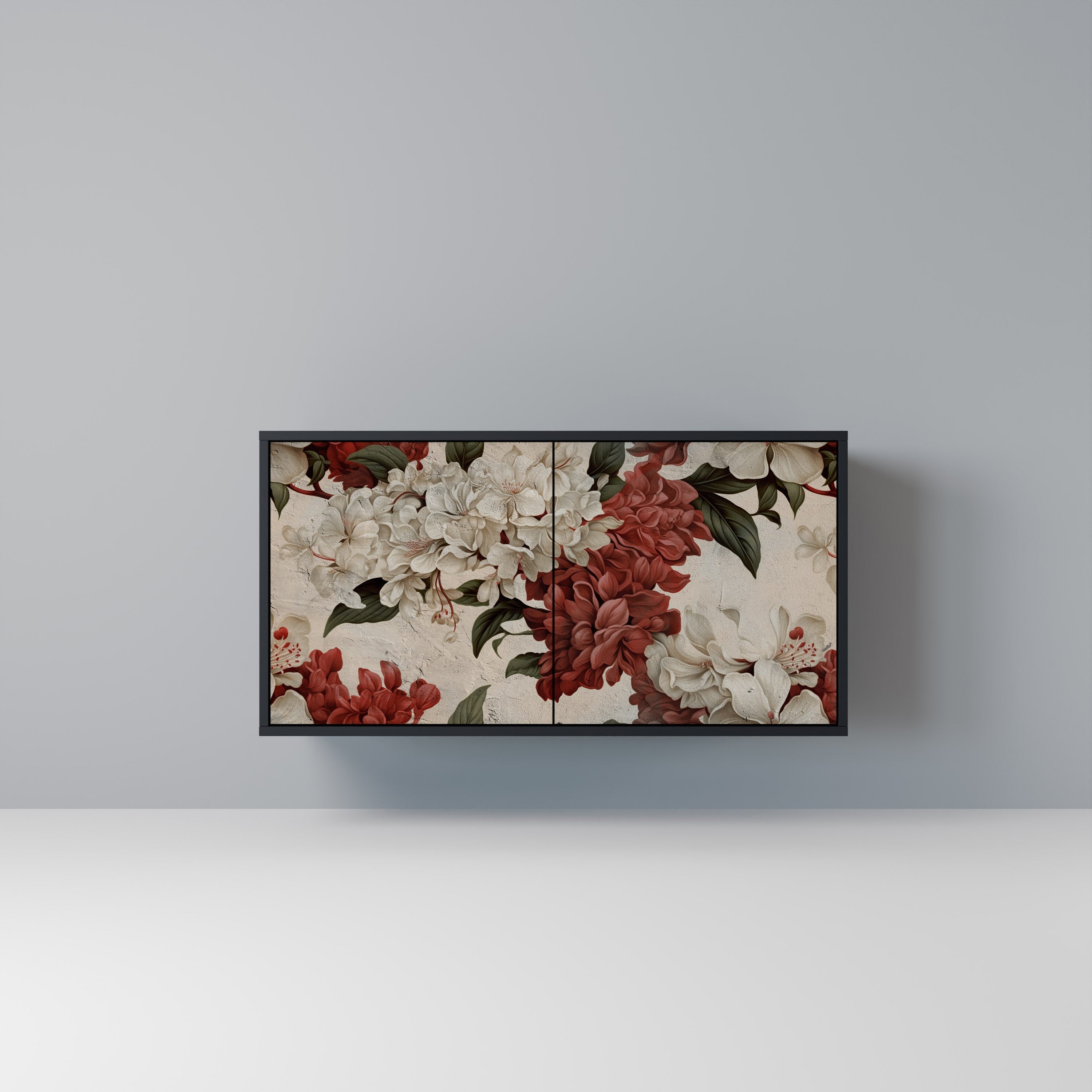 EPHEMERAL DAYS Aparador de 2 Portas em Acabamento Preto