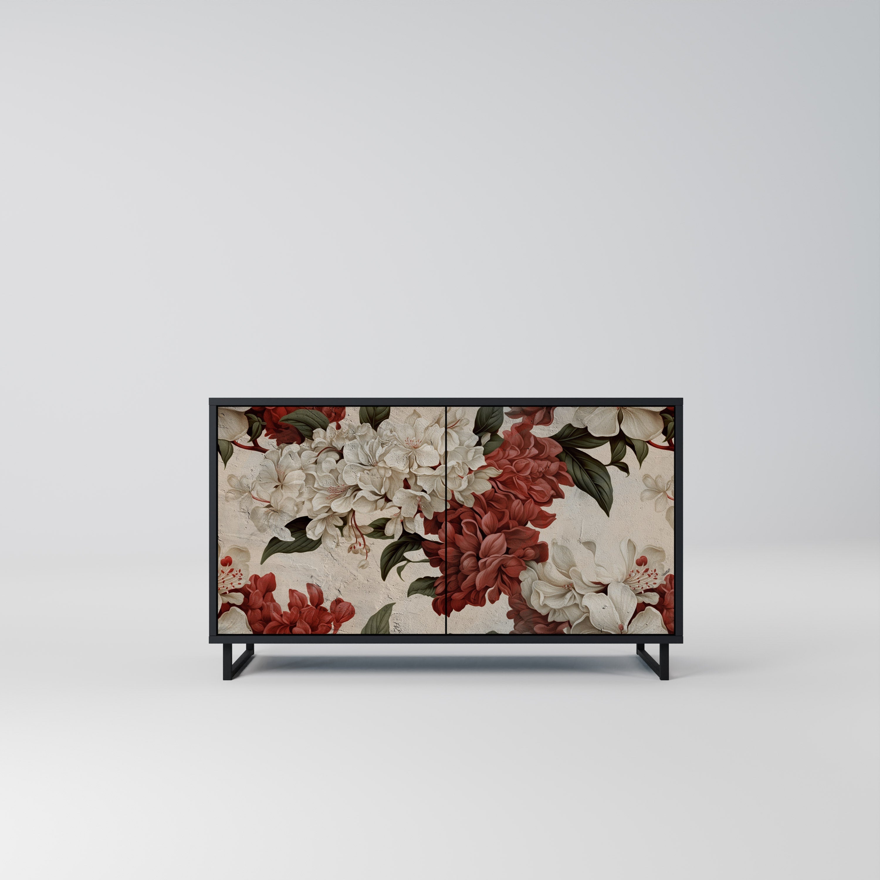 EPHEMERAL DAYS Aparador de 2 Portas em Acabamento Preto