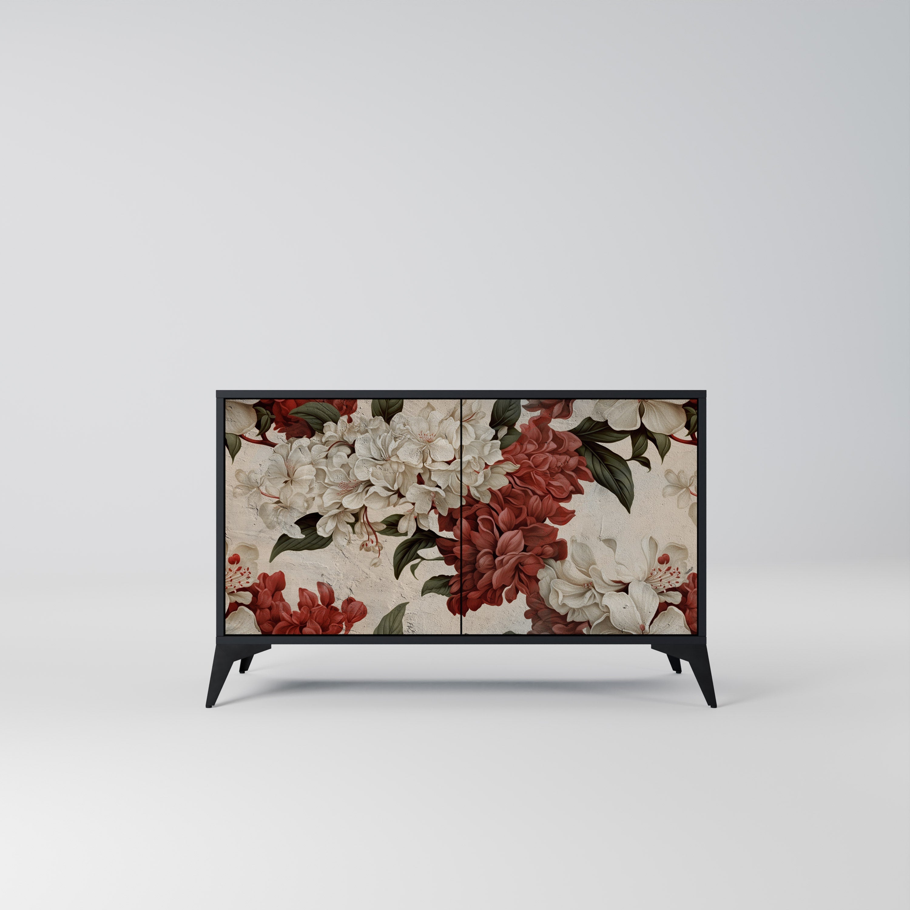 EPHEMERAL DAYS Aparador de 2 Portas em Acabamento Preto