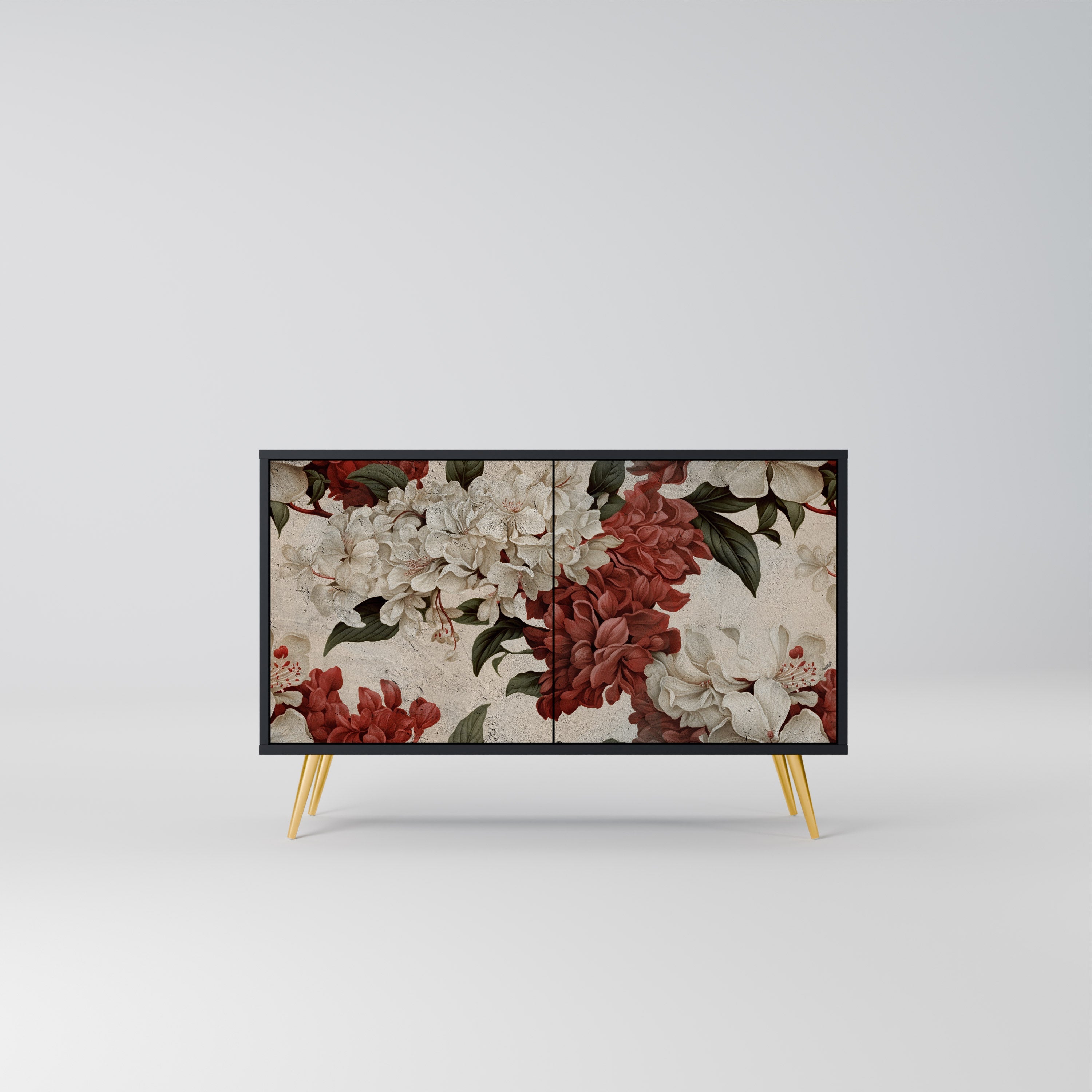 EPHEMERAL DAYS Aparador de 2 Portas em Acabamento Preto