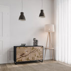 PETAL DISTINGUISH 2-Door Sideboard in Black Finish