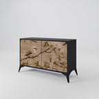 PETAL DISTINGUISH 2-Door Sideboard in Black Finish