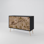 PETAL DISTINGUISH 2-Door Sideboard in Black Finish