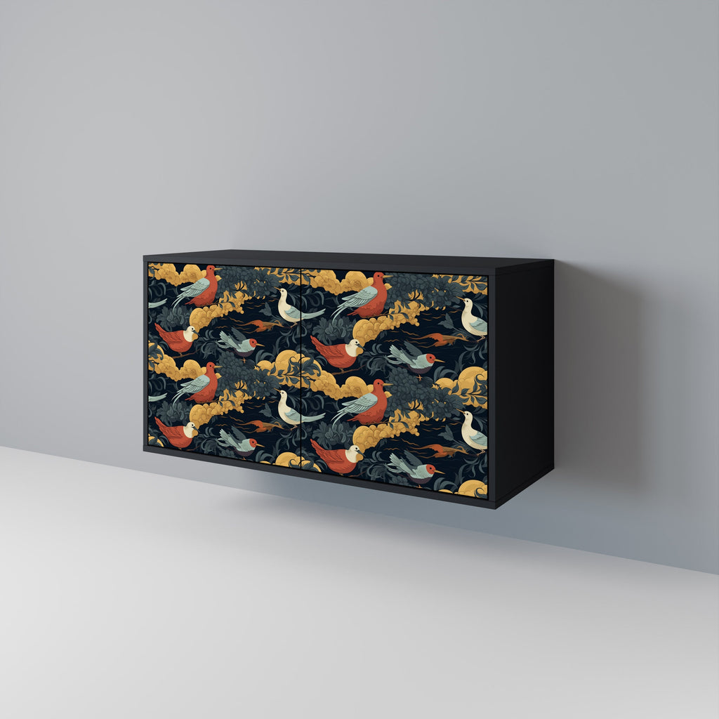 FOWLY DAZE 2-Door Sideboard in Black Finish