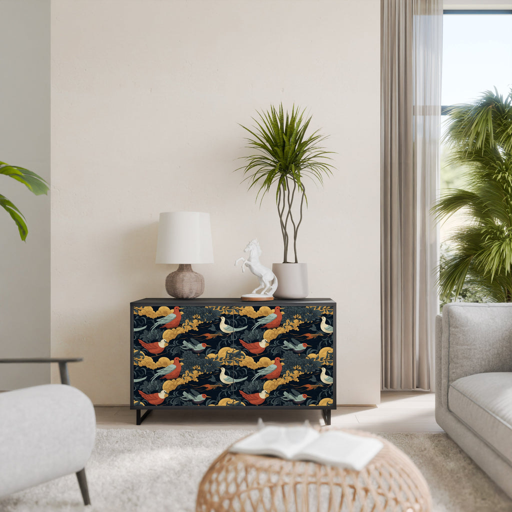 FOWLY DAZE 2-Door Sideboard in Black Finish