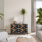 FOWLY DAZE 2-Door Sideboard in Black Finish