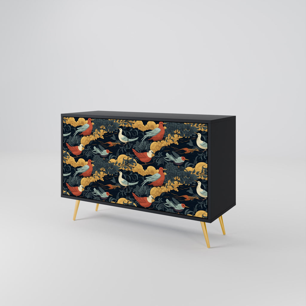 FOWLY DAZE 2-Door Sideboard in Black Finish