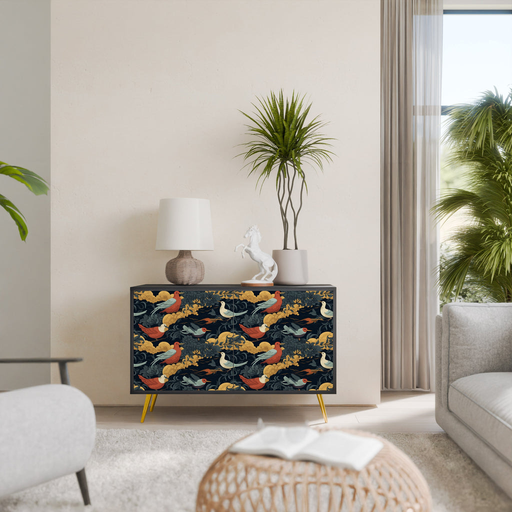 FOWLY DAZE 2-Door Sideboard in Black Finish