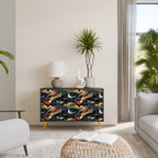 FOWLY DAZE 2-Door Sideboard in Black Finish