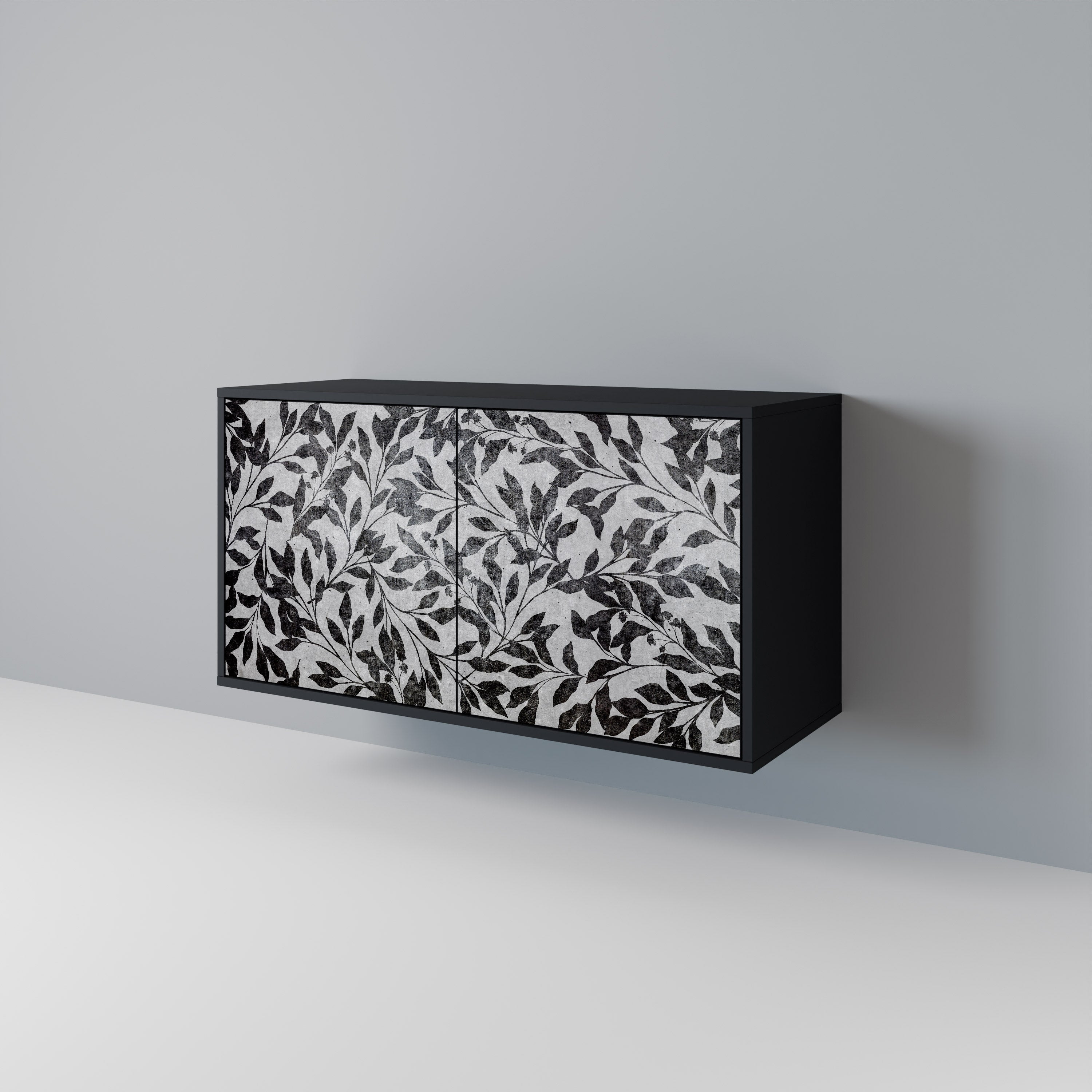 CHARCOAL SPROUT 2-Door Sideboard in Black Finish