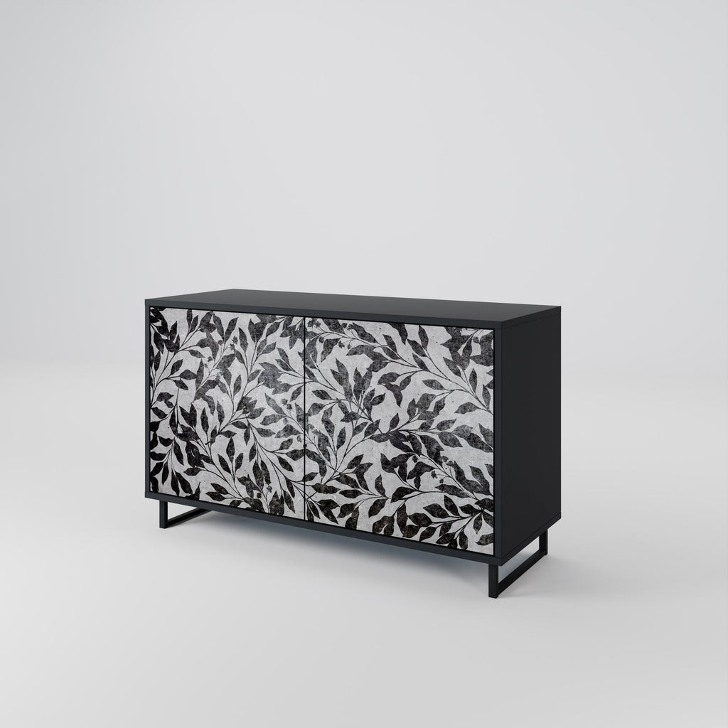 CHARCOAL SPROUT 2-Door Sideboard in Black Finish