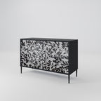 CHARCOAL SPROUT 2-Door Sideboard in Black Finish