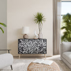 CHARCOAL SPROUT 2-Door Sideboard in Black Finish