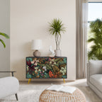 BOTANICAL EMERGENCE Aparador de 2 Portas em Acabamento Preto