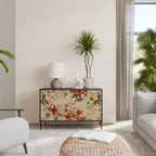 BLOOMING HARMONY Aparador de 2 Portas em Acabamento Preto