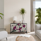 FLOWERET DREAM Aparador de 2 Portas em Acabamento Preto