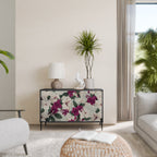 FLOWERET DREAM Aparador de 2 Portas em Acabamento Preto