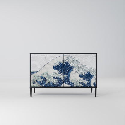 THE GREAT WAVE AT KANAGAWA Aparador de 2 Portas