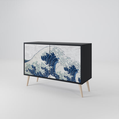 THE GREAT WAVE AT KANAGAWA Aparador de 2 Portas