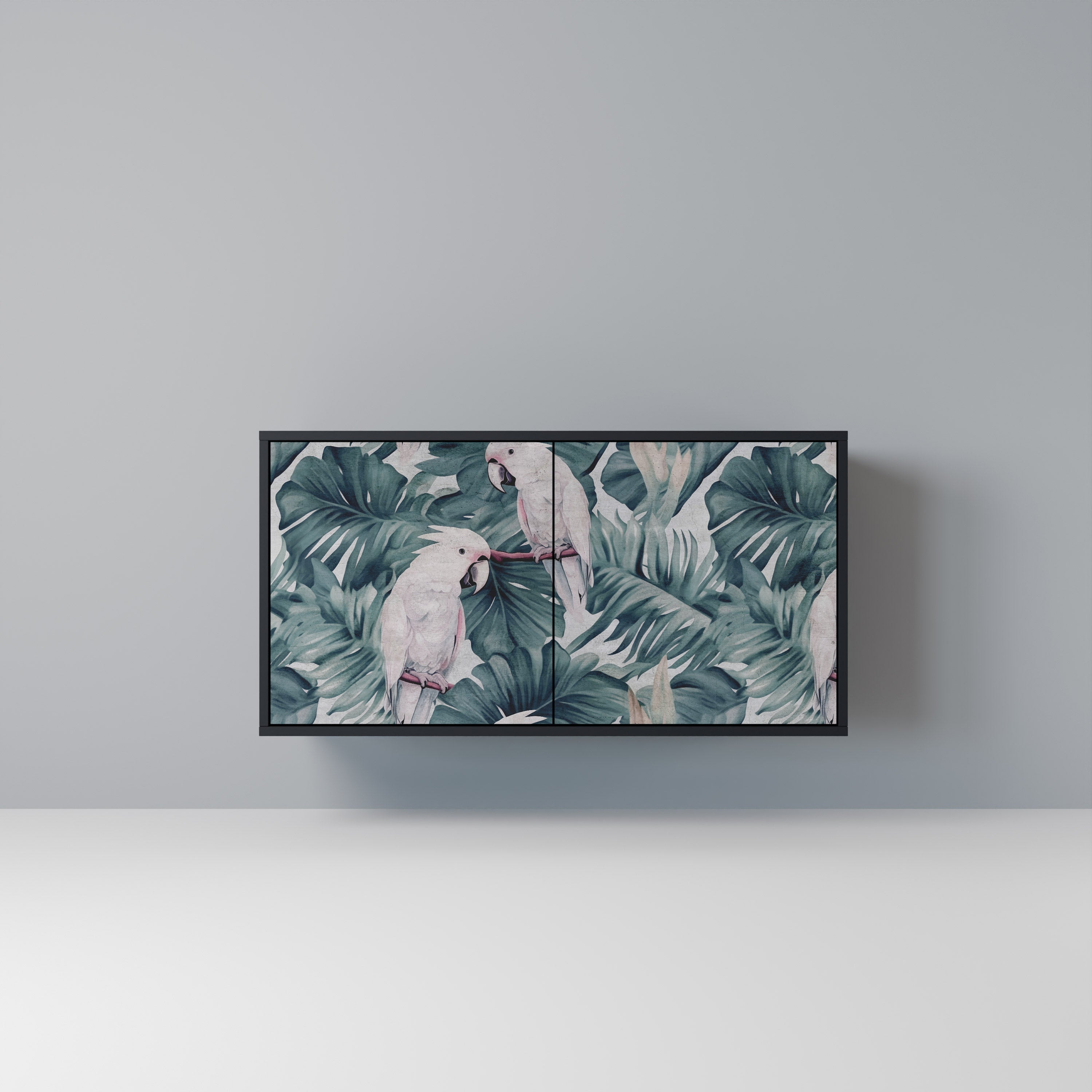 POPINJAY LOOK Aparador de 2 Portas em Acabamento Preto