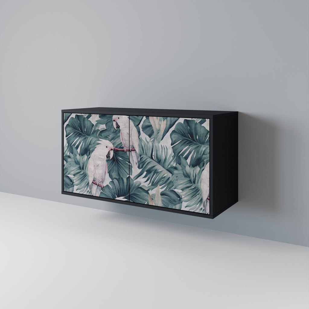 POPINJAY LOOK Aparador de 2 Portas em Acabamento Preto