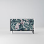 POPINJAY LOOK Aparador de 2 Portas em Acabamento Preto