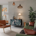 POPINJAY LOOK Aparador de 2 Portas em Acabamento Preto