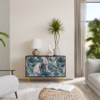 POPINJAY LOOK Aparador de 2 Portas em Acabamento Preto