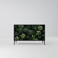 SUCCULENT JUNGLE 2-Door Sideboard in Black Finish