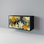 SUNKISSED LILY Aparador de 2 Portas em Acabamento Preto