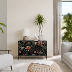 SECRET VERDURE Aparador de 2 Portas em Acabamento Preto