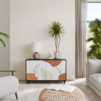 TRANQUIL TWIG 2-Door Sideboard in Black Finish