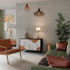 TRANQUIL TWIG 2-Door Sideboard in Black Finish