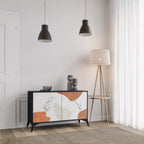 TRANQUIL TWIG 2-Door Sideboard in Black Finish