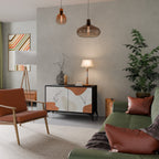 TRANQUIL TWIG 2-Door Sideboard in Black Finish